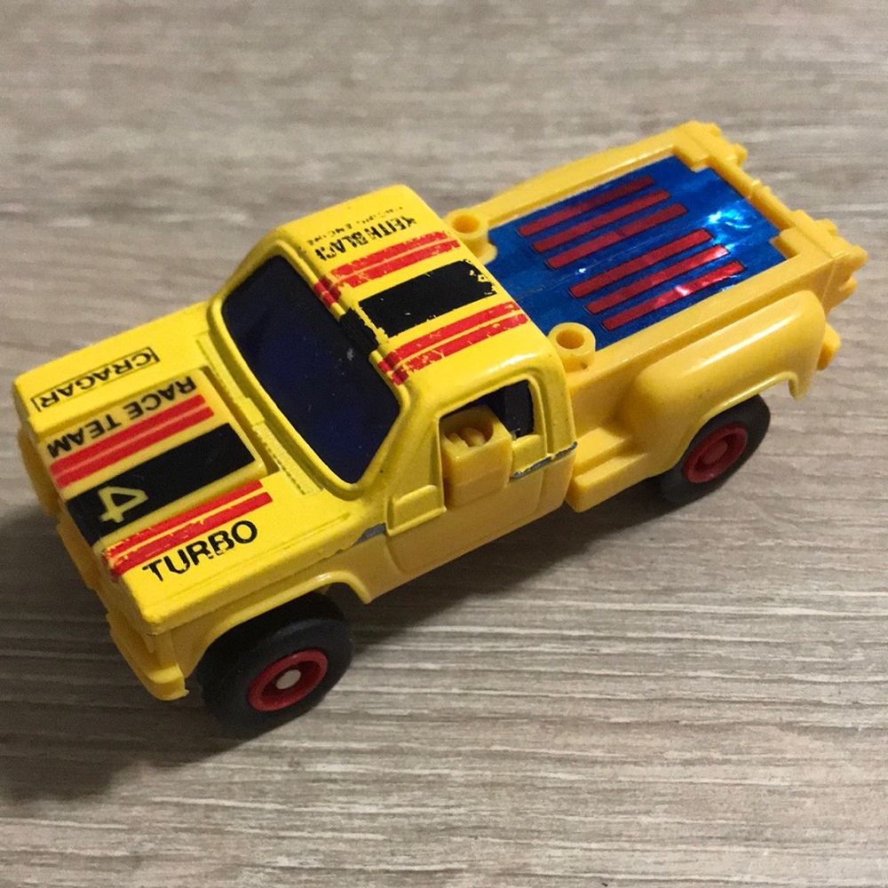 Vintage HC Toy Macau Transformer Like Yellow Toy Car
